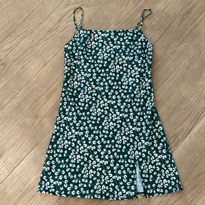 Princess Polly Green and White Mini Dress